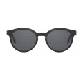 Jake - Round Black Clip On Sunglasses for Men & Women
